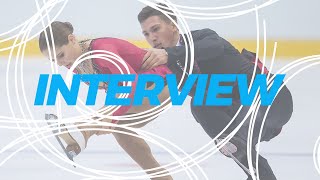 Interview Anastasia Mishina amp Aleksandr Galliamov RUS  WorldJFigure 2019 [upl. by Charlie231]