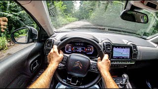 2020 Citroen C5 Aircross 12 PURETECH 130 HP  POV Test Drive 582 Joe Black [upl. by Milford]