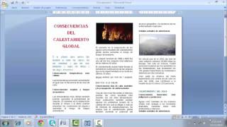 ¿COMO CREAR UN TRIPTICO EN WORD [upl. by Rorry]