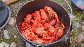 SPICY Crawfish Catch n Cook on the Riverside [upl. by Castara]