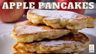 Apple Pancakes Recipe Racuchy z Jabłkami [upl. by Nevins]