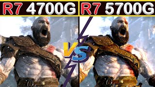 Ryzen 7 4700G vs Ryzen 7 5700G  Test in 10 Games [upl. by Berthoud]