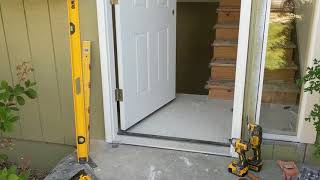 Jeld Wen Front Door Installation  Really crappy products and craftsmanship PART 1 [upl. by Poppy]