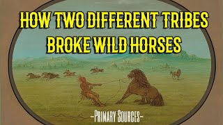 How Native Americans Broke Wild Horses ComancheFlathead Tribes [upl. by Hultin]