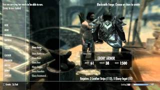 Skyrim How to Get One Of The Best Armour Sets in Skyrim Ebony Armour [upl. by Yttiy]