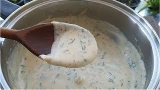 Creamy Dill Sauce Recipe  Super Easy Annies Kitchen [upl. by Einaoj]