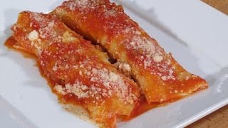 Cannelloni  Manicotti with Meat Recipe  Rossellas Cooking with Nonna [upl. by Darlleen]