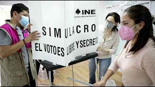 Conoce cómo son los Simulacros de votación para las Elecciones2021MX [upl. by Skill12]