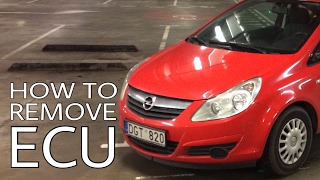 How to remove ECU Opel Vauxhall Corsa D 12 ZX12XEP [upl. by Betti414]