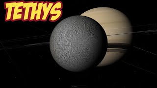 tethys Saturns fifth largest moon [upl. by Venetis597]