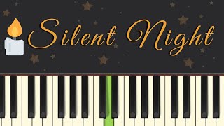 Easy Piano Tutorial Silent Night with free sheet music [upl. by Dinesh626]