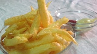 como hacer PAPAS O PATATAS FRITAS PERFECTAS Y CRUJIENTES [upl. by Arramat]