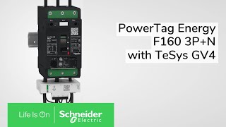 How to Install PowerTag Energy F160 3PN with TeSys GV4  Schneider Electric Support [upl. by Euf]