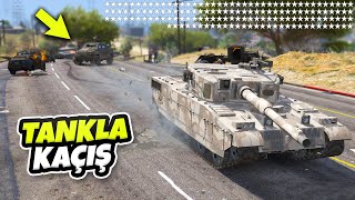 Recep Abi Tank ile 150 Yıldızda Polisten Kaçıyor  GTA 5 [upl. by Verner896]