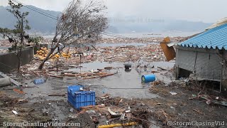 Tsunami that hit Otsuchi Japan Ten Year Anniversary 3112011 [upl. by Ramel]