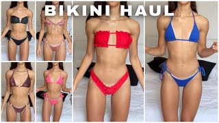 BIKINI HAUL from SHEIN TEZENIS CALZEDONIA and more ♡ TRYON HAUL [upl. by Ymrej]