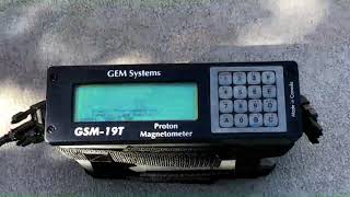 MagnetometerGradiometer Surveying with a GSM GEM19T Proton Precession Magnetometer [upl. by Ynahpets53]