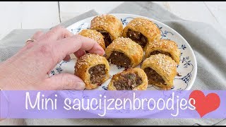 Mini saucijzenbroodjes  KEUKEN❤️LIEFDE [upl. by Easlehc]