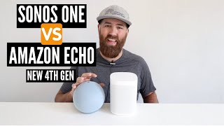 Sonos One vs Amazon Echo 4th Generation [upl. by Lokkin]