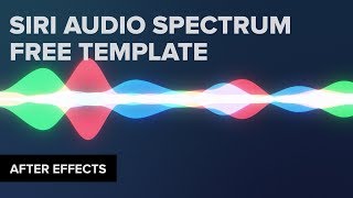 After Effects Siri Audio Waveform  FREE TEMPLATE FILE [upl. by Cheadle]