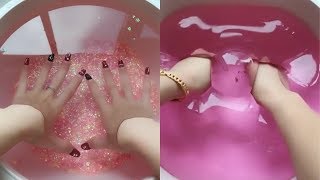 Jiggly watery slime  Most satisfying slime ASMR video compilation [upl. by Woodman700]