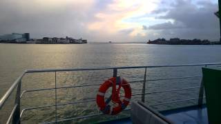 Gosport Ferry crossing Portsmouth Harbour [upl. by Sucramal]