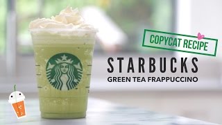 How to Make Starbucks Green Tea Frappuccino  Copycat Recipe [upl. by Beverley155]