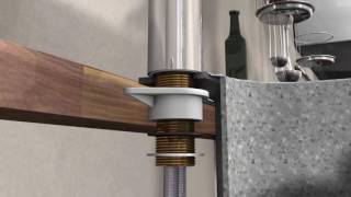 hansgrohe Technical Tip How to install a fixing set for a sink mixer [upl. by Ube]