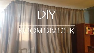 DIY  ROOM DIVIDER FOR UNDER 100 [upl. by Theadora]