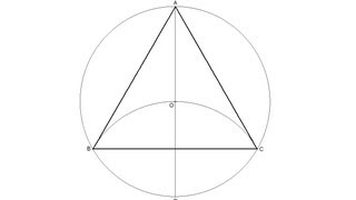 Triángulo equilátero inscrito en una circunferencia [upl. by Ativoj49]