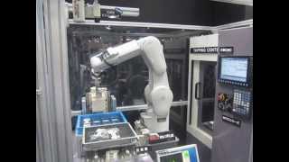 Mitsubishi Electric F Series Robot Machine Tending [upl. by Pliske607]