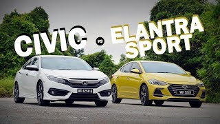 Civic vs Elantra Sport equals already [upl. by Udelle]