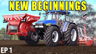 NEW BEGINNINGS  Farming Simulator 17  The Valley The Old Farm  Episode 1 [upl. by Michaeu]