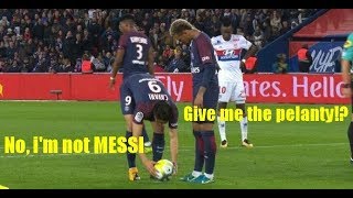 Neymar JR amp Cavani Fight for Penalty amp Free Kick Cavanis Not Messi [upl. by Nepean265]