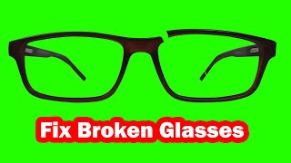 How to fix broken glasses at home [upl. by Innor]