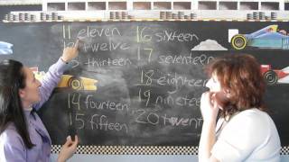 Lesson 14  Counting from 10 to 20  Learn English with Jennifer [upl. by Bonnibelle]