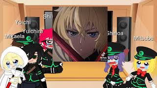 owari no seraph characters react to mikaela ⚠ cringe ⚠ [upl. by Etteoj828]