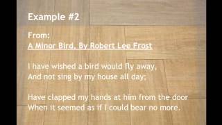 Examples of Couplet in Poetry [upl. by Nifares241]