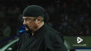 Steven Seagal shows how to fight off multiple opponents [upl. by Balling]