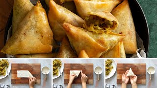 The Best Air Fryer Samosa Recipe Youll Ever Make  SanjanaFeasts [upl. by Eslehc]