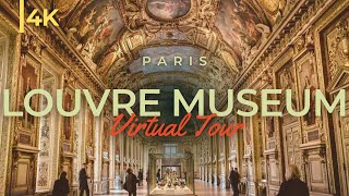 Louvre Museum 4K  Tour inside Louvre Museum Paris [upl. by Duntson]