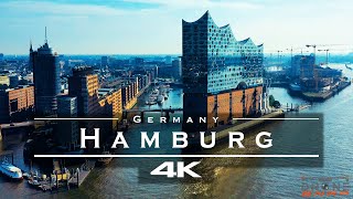 Hamburg Germany 🇩🇪  by drone 4K [upl. by Estey]