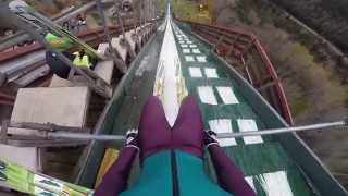 GoPro Ski Jumping in Lake Placid NY USA [upl. by Elinad]