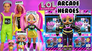 LOL Surprise ARCADE HEROES Unboxing At The VRQT Family Arcade [upl. by Ardnuahsal257]