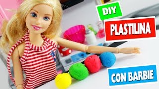 DIY Plastilina Casera para Niños  Haz Manualidades con Barbie [upl. by Ettelloc117]