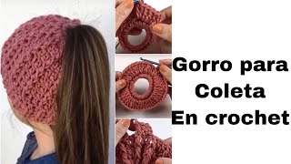 Como hacer Gorro Básico a Crochet PASO A PASO para principiantes [upl. by Gariepy41]