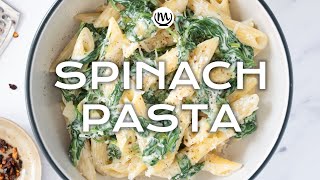 15Minute Spinach Pasta [upl. by Idurt708]