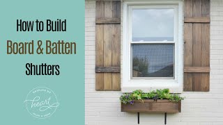 How to Build a Board and Batten Shutter [upl. by Shanna]