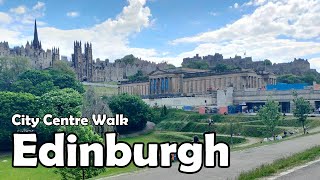 Edinburgh City Centre Walk【4K】 Lets Walk 2021 [upl. by Donegan74]