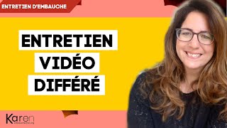 ENTRETIEN VIDÉO DIFFÉRÉ  exemples et conseils pour le réussir [upl. by May]